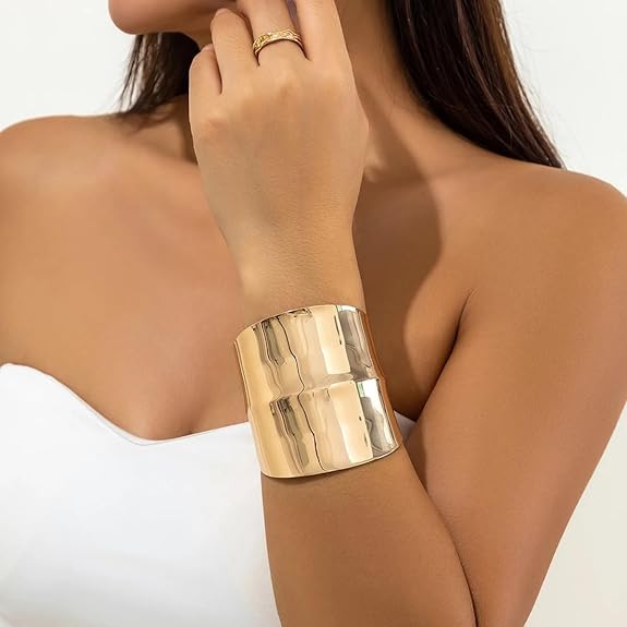 Gold Plated Bangle Cuff Bracelet
